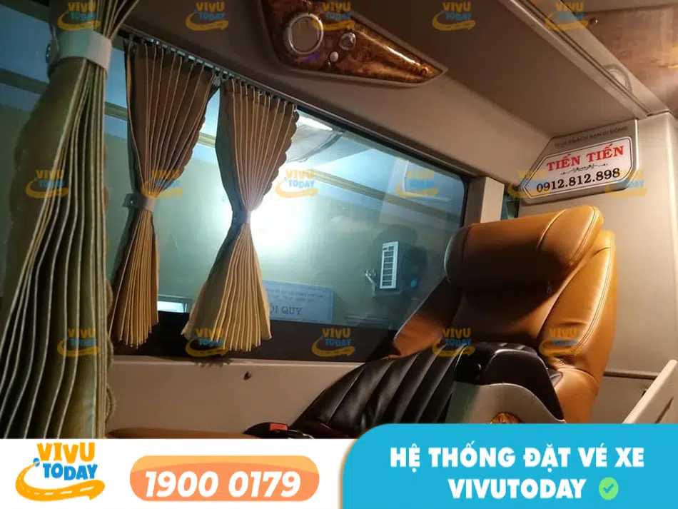 Nội thất cao cấp của nhà xe Tiến Tiến