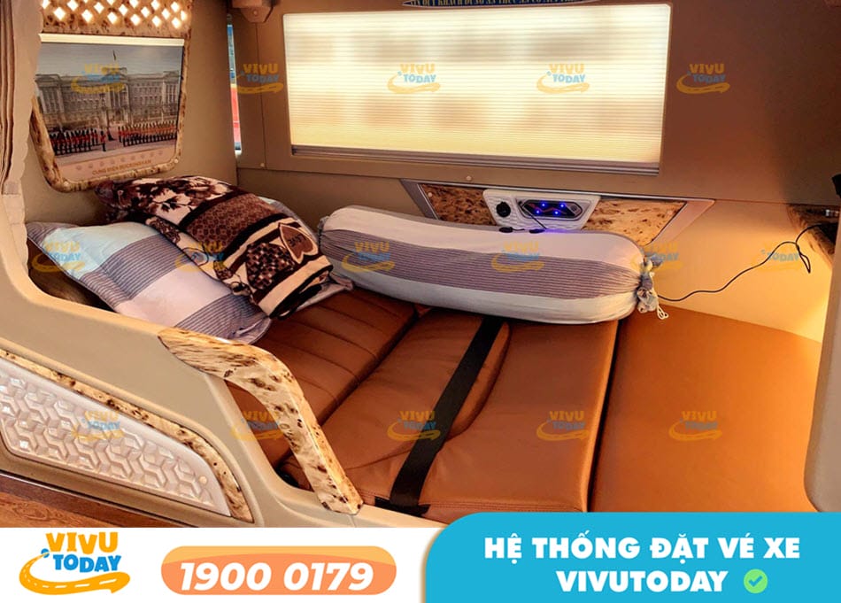 Nội thất sang trọng xe Limousine 22 phòng của xe khách Tuấn Hiệp