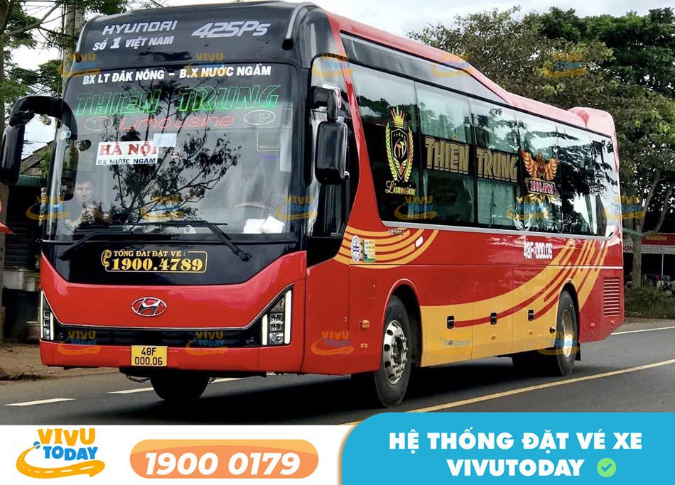Nhà xe Thiên Trung tuyến Hà Nội - Buôn Ma Thuột