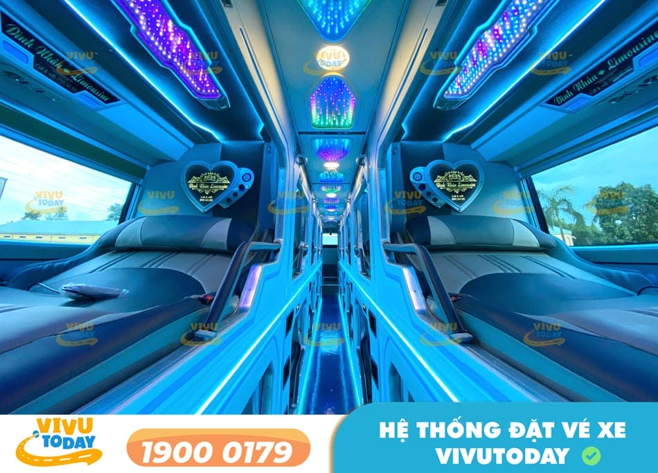 Tiện nghi hiện đại xe Limousine 22 phòng của xe khách Đình Nhân