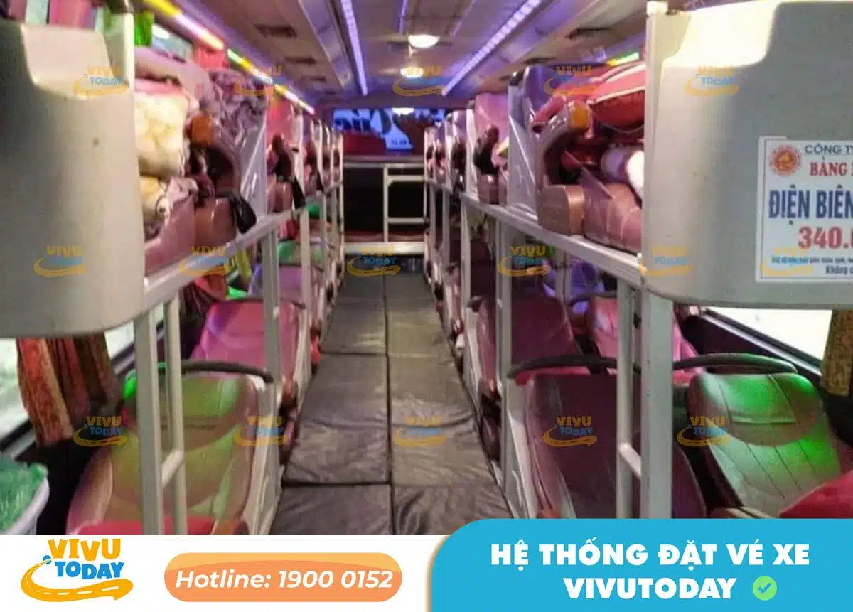 Nội thất bên trong của nhà xe Bảo Cúc Điện Biên - Yên Nghĩa
