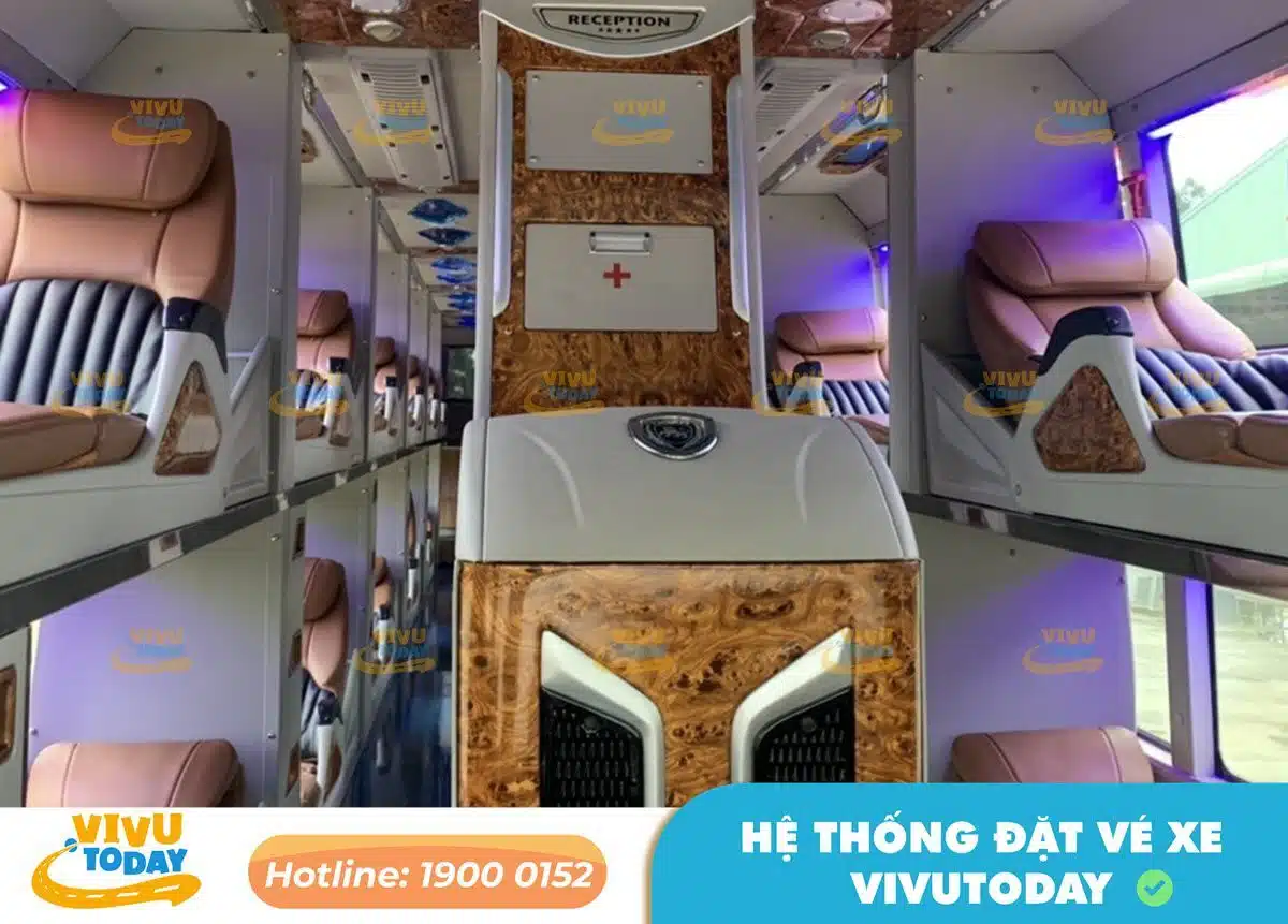 Nội thất xe giường phòng Limousine của xe Bảy Ánh