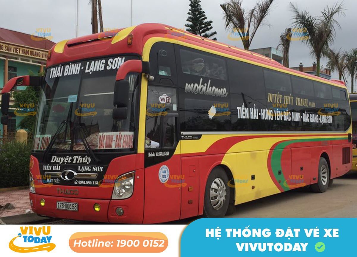 Nhà xe Duyệt Thủy từ Thái Bình đi Sài Gòn