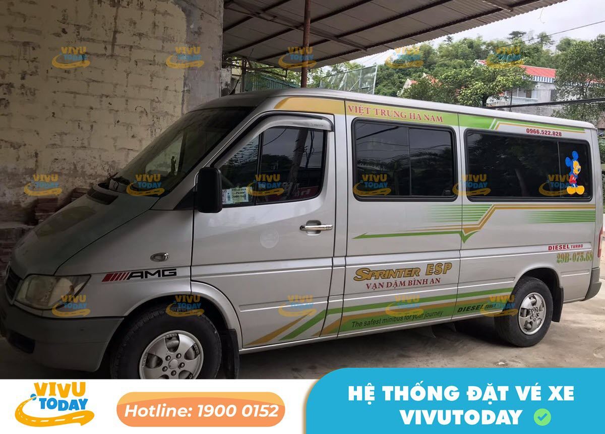 Xe khách Việt Trung đi Phủ Lý - Hà Nam từ bến xe Mỹ Đình