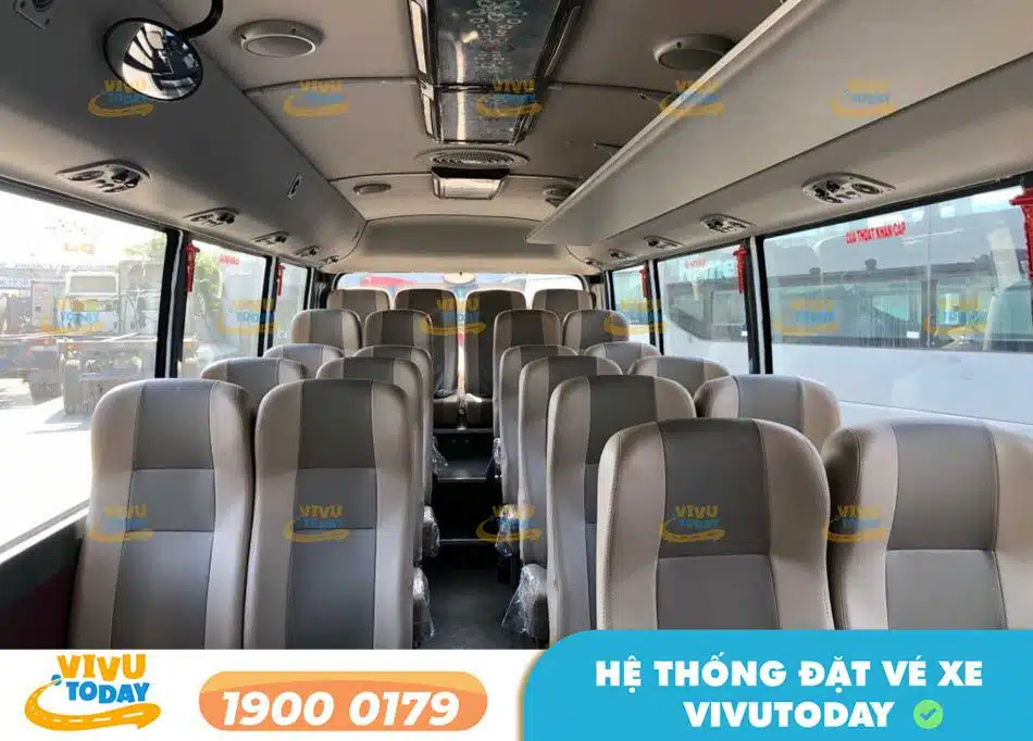 Dòng xe ghế ngồi của nhà xe Cảnh Hoa Gò Công - Châu Đốc