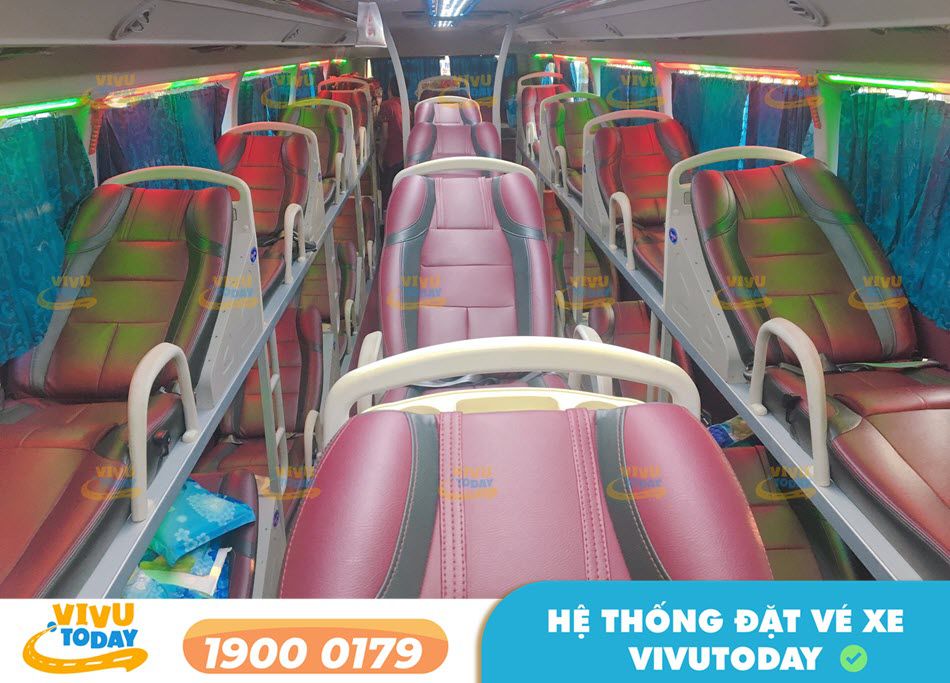 Xe giường nằm 36 chỗ của nhà xe Cò Anh tuyến Kon Tum - Bình Dương