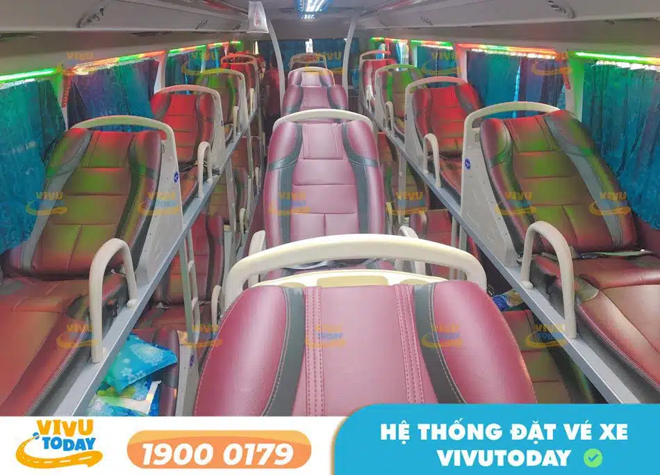 Xe giường nằm 36 chỗ của nhà xe Cò Anh tuyến Kon Tum - Bình Dương