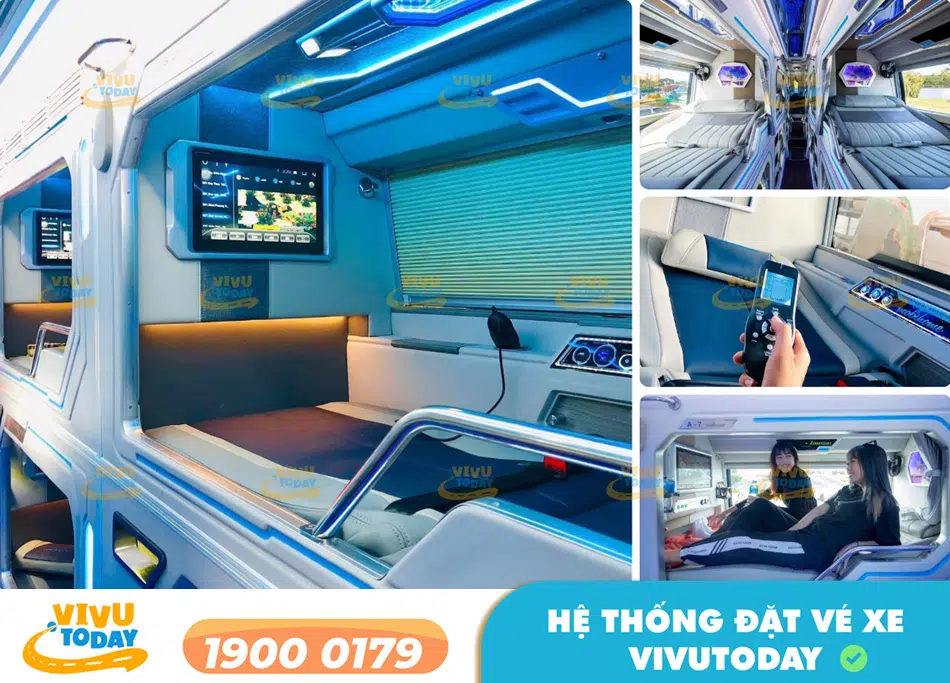 Xe giường Limousine 22 phòng của nhà xe Cúc Dũng Bình Định