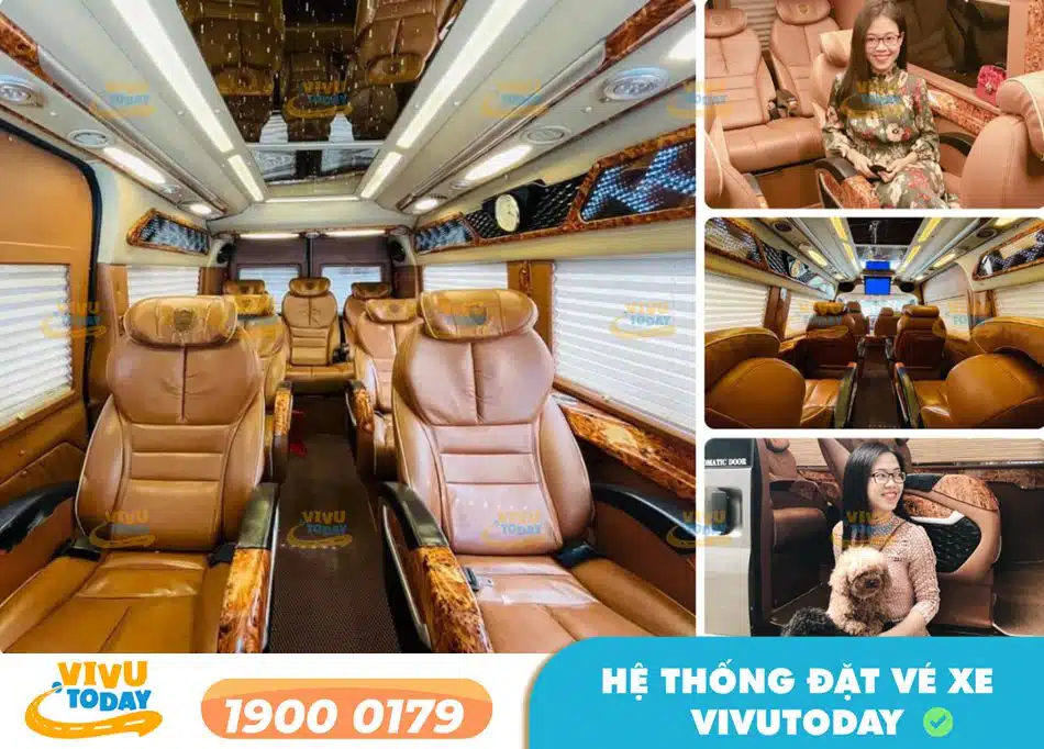 Nội thất xe ghế Limousine sang trọng của xe Lý Thảo Thanh Hóa