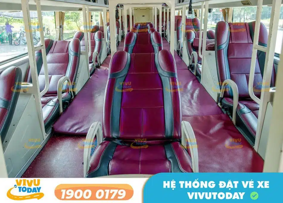Nội thất xe giường nằm 44 chỗ của nhà xe Xuân Quỳnh Vũng Tàu