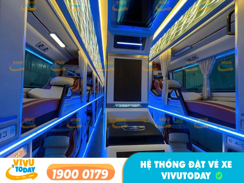 Nội thất cao cấp của nhà xe Cường Ny