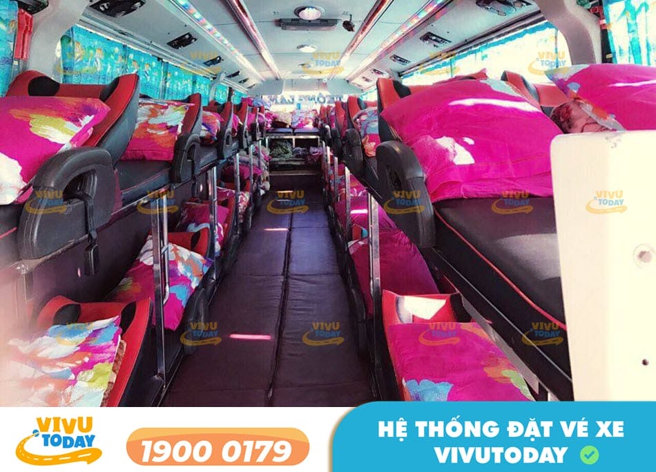 Tiện nghi xe giường nằm 40 chỗ của nhà xe Thông Lan