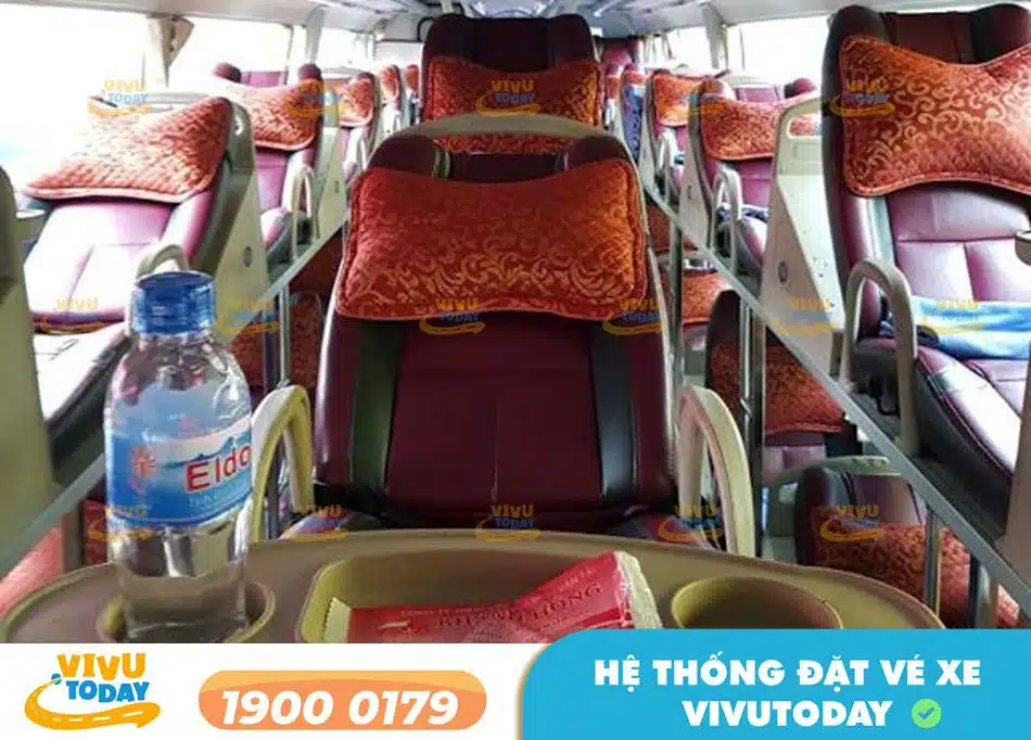 Nội thất sang trọng của dòng xe giường nằm Khánh Hồng
