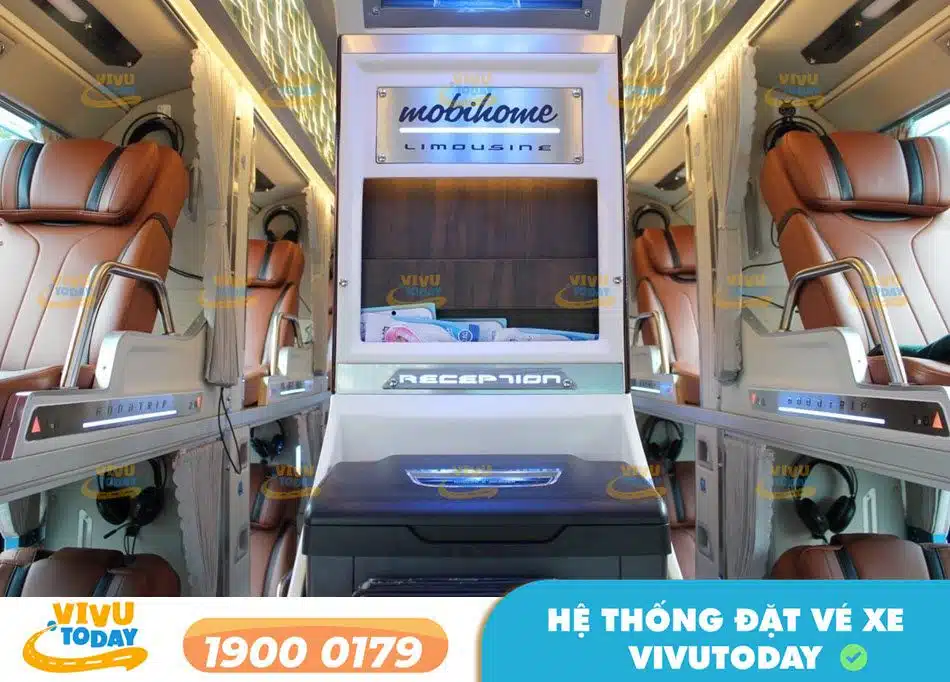Tiện ích xe giường nằm Limousine 34 chỗ của xe khách Vĩnh Dung