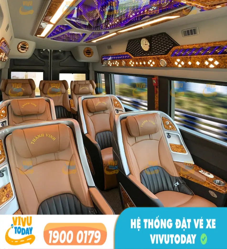 Nội thất cao cấp của nhà xe Thành Vinh Vũng Tàu