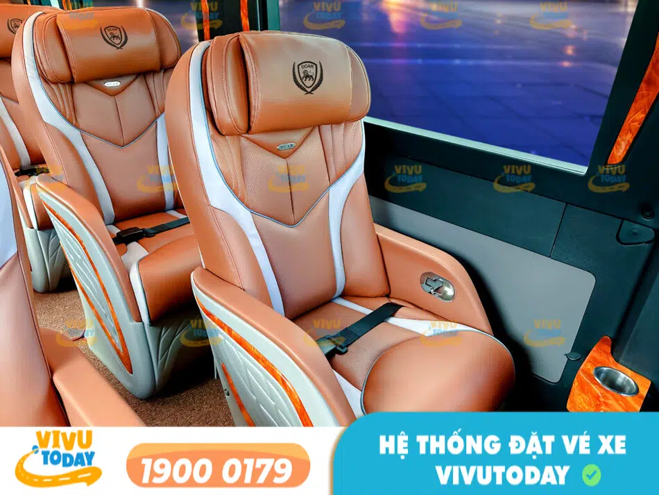 Nội thất cao cấp của nhà xe Thảo Kim Ngân