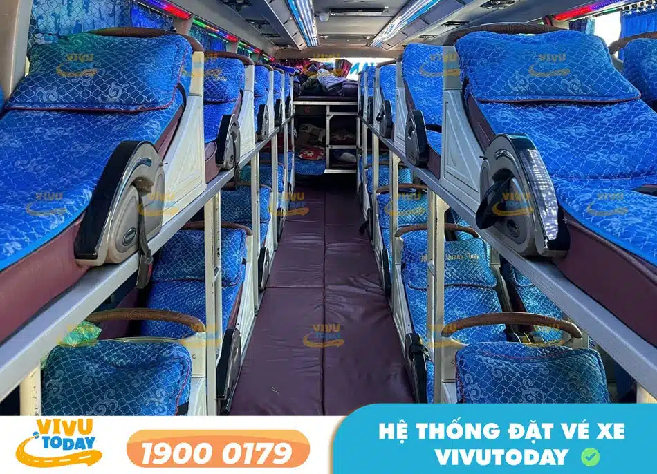 Xe giường nằm 41 chỗ của xe khách Quang Tuấn Điện Biên