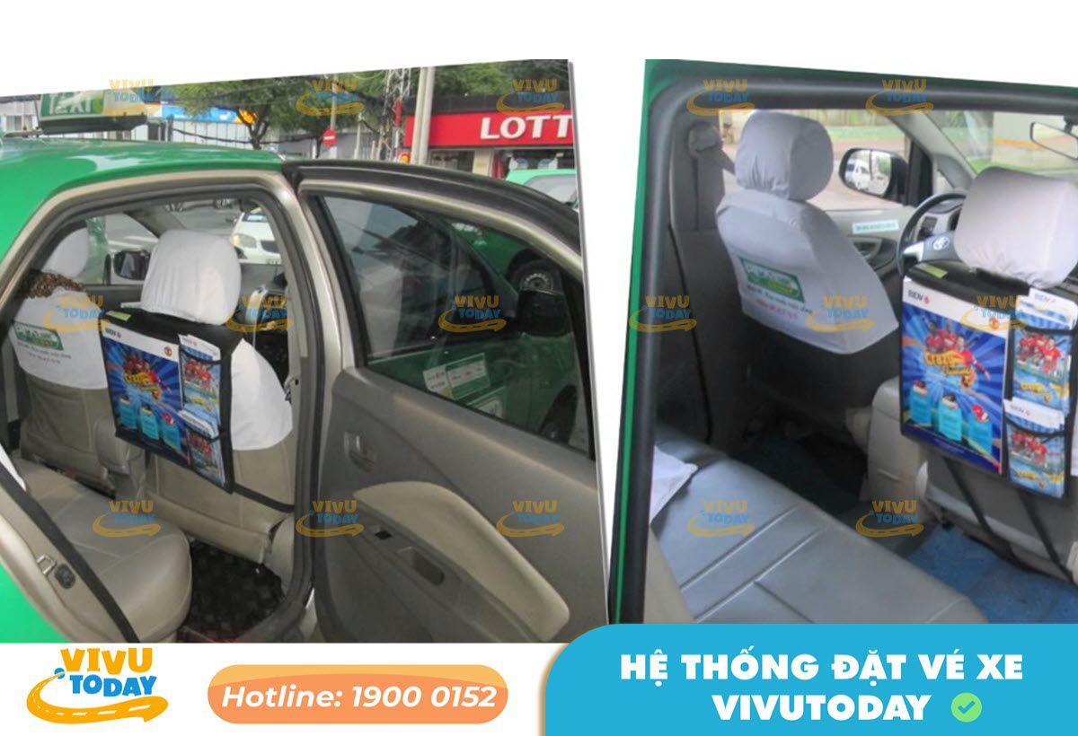 Nội thất của taxi Mai Linh - Trà Vinh