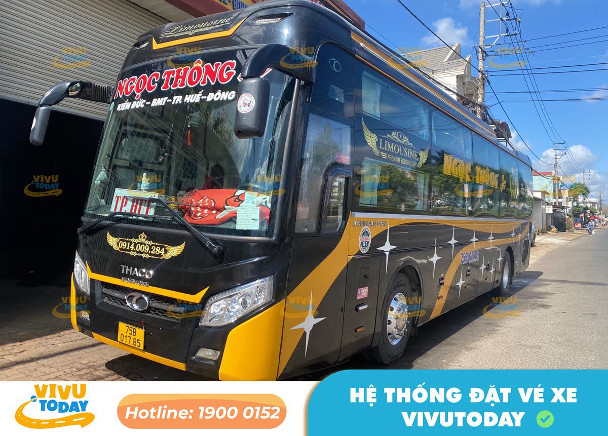 Nhà xe Ngọc Thông 1 Limousine từ Thừa Thiên Huế đi Đắk Lắk