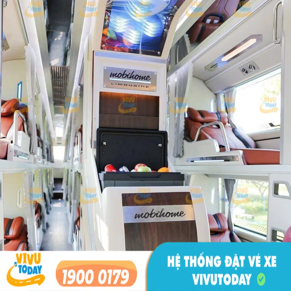 Nội thất cao cấp của nhà xe Hương Ty