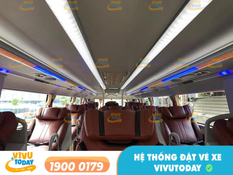 Nội thất cao cấp của nhà xe Trang Hòa
