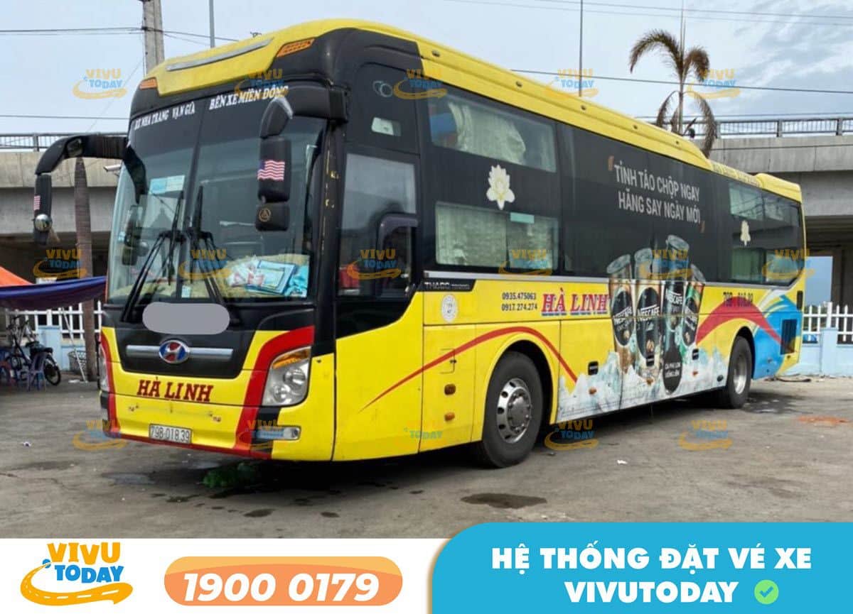 Xe khách Hà Linh tuyến Quảng Ngãi - Quy Nhơn Bình Định