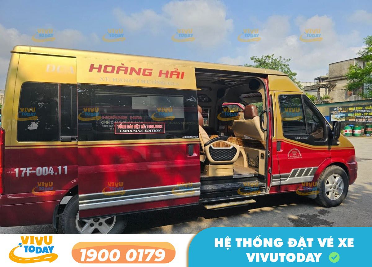 Xe khách Hoàng Hải từ Quảng Ninh đi Thái Bình