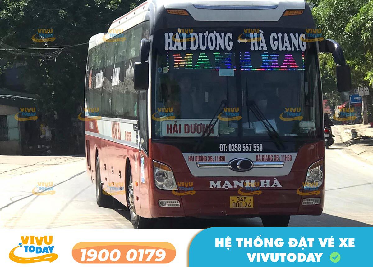 Xe khách Mạnh Hà đi Hải Dương từ Nghệ An
