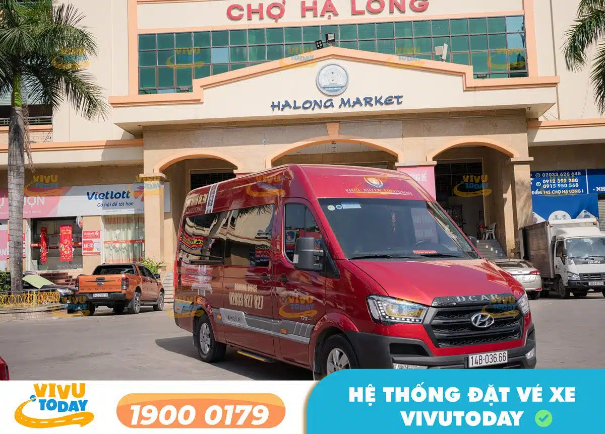 Xe khách Phúc Xuyên tuyến Vân Đồn Quảng Ninh - Hà Nội