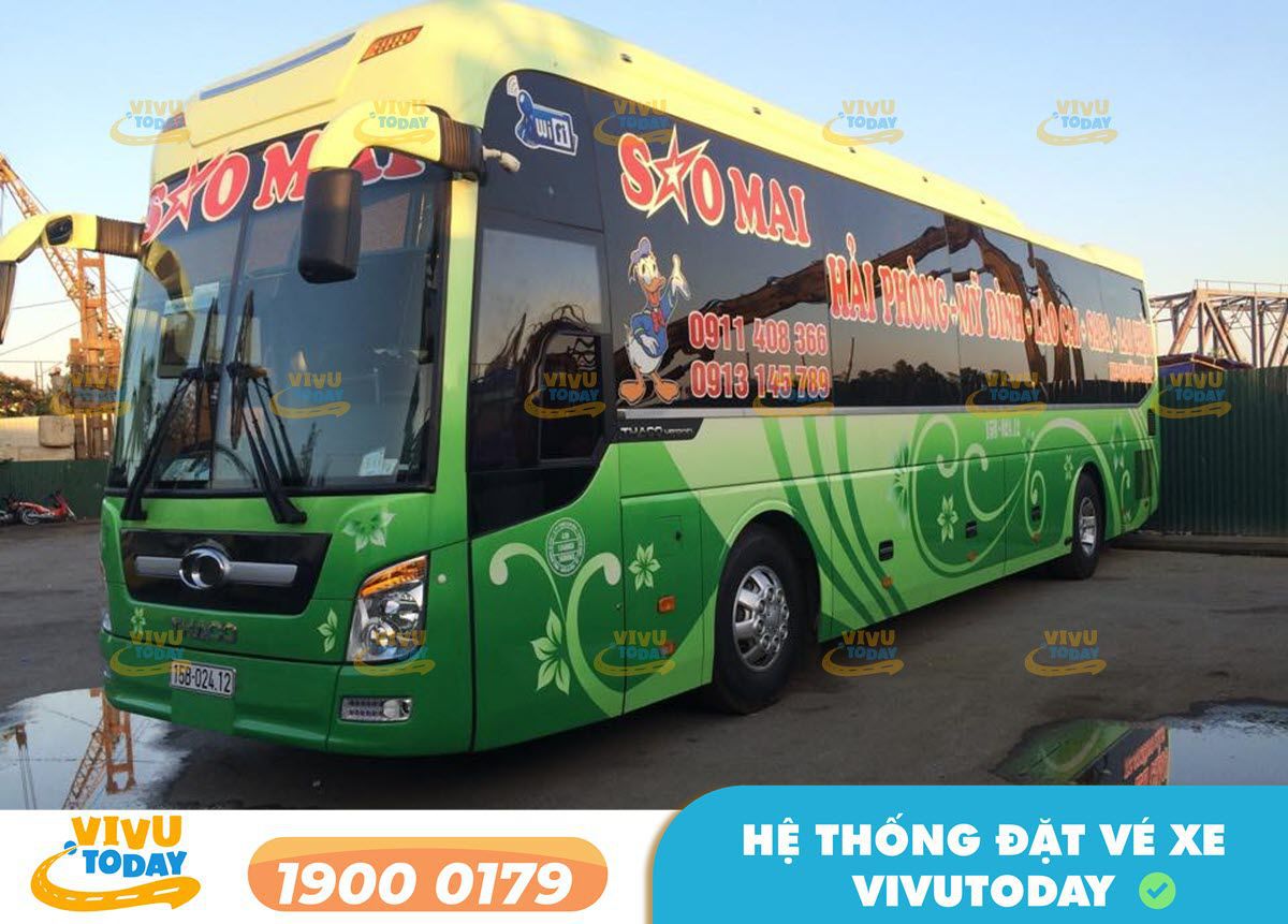 Xe khách Sao Mai tuyến Sapa - Lào Cai về Hải Phòng