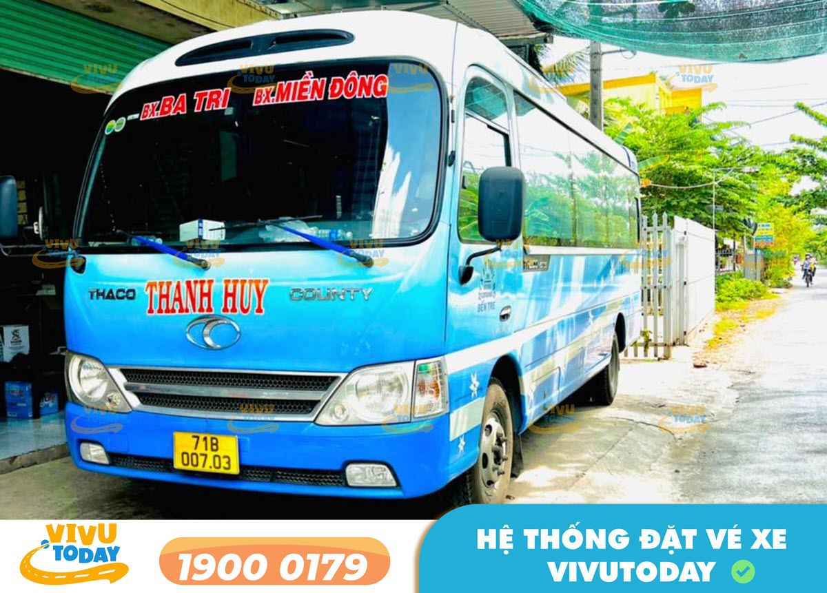 Xe khách Thanh Huy chuyên tuyến Ba Tri - Bến Tre đi Sài Gòn