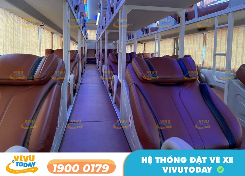 Xe giường nằm 40 chỗ đời mới tuyến xe Hậu Giang đi Sài Gòn