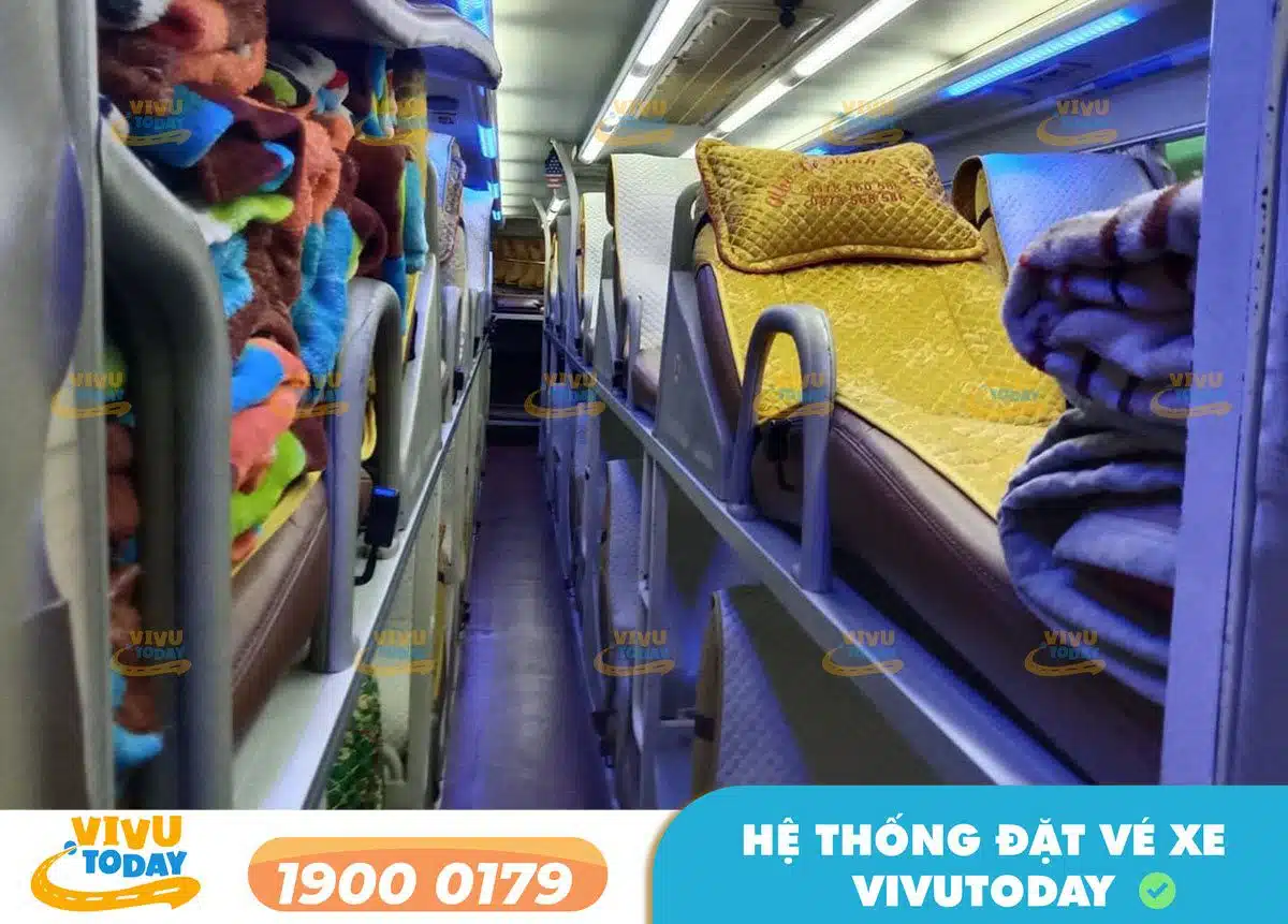 Nội thất xe giường nằm Bình Tuyên Nghệ An