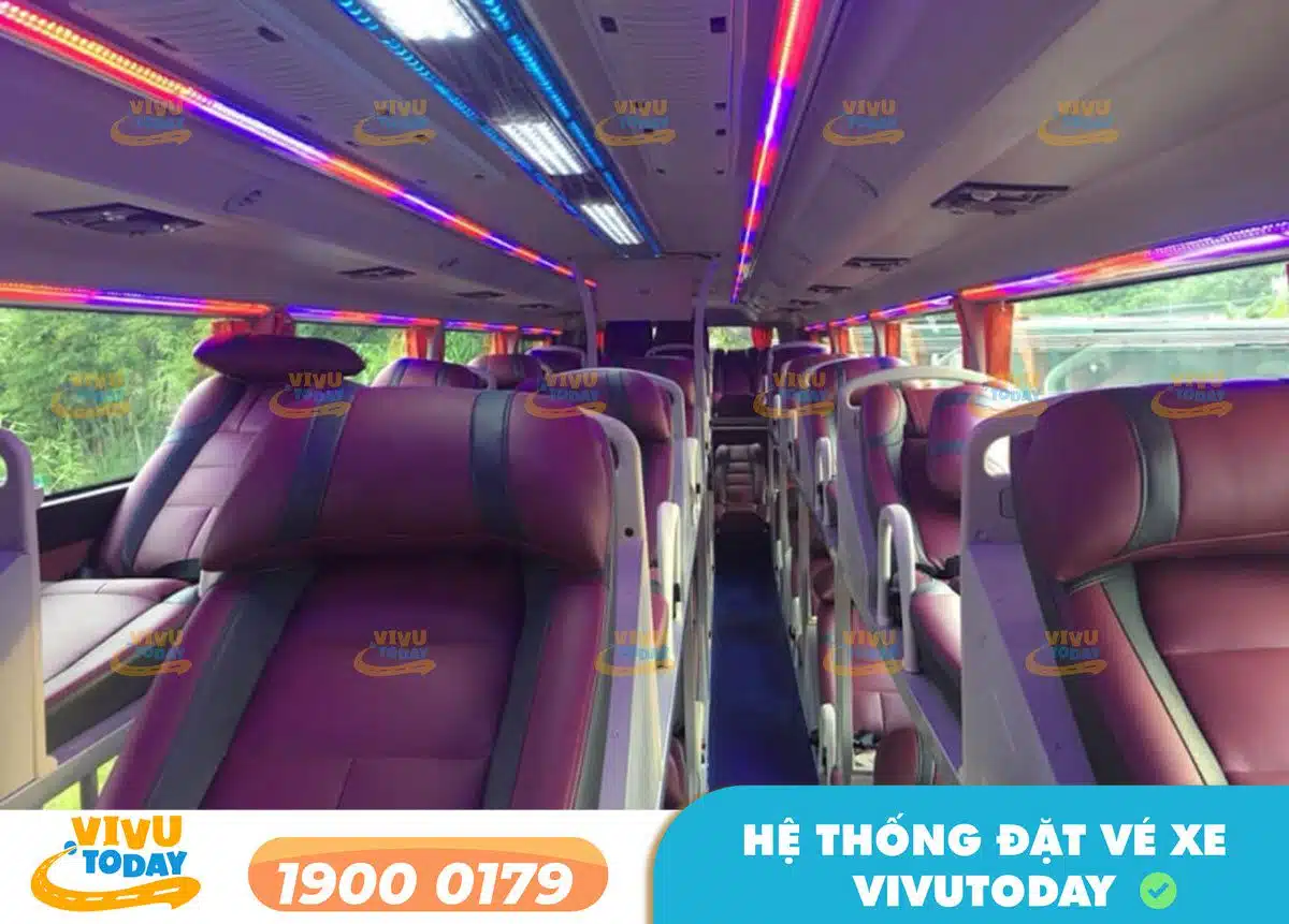 Nội thất xe giường nằm của nhà xe Công Thủy