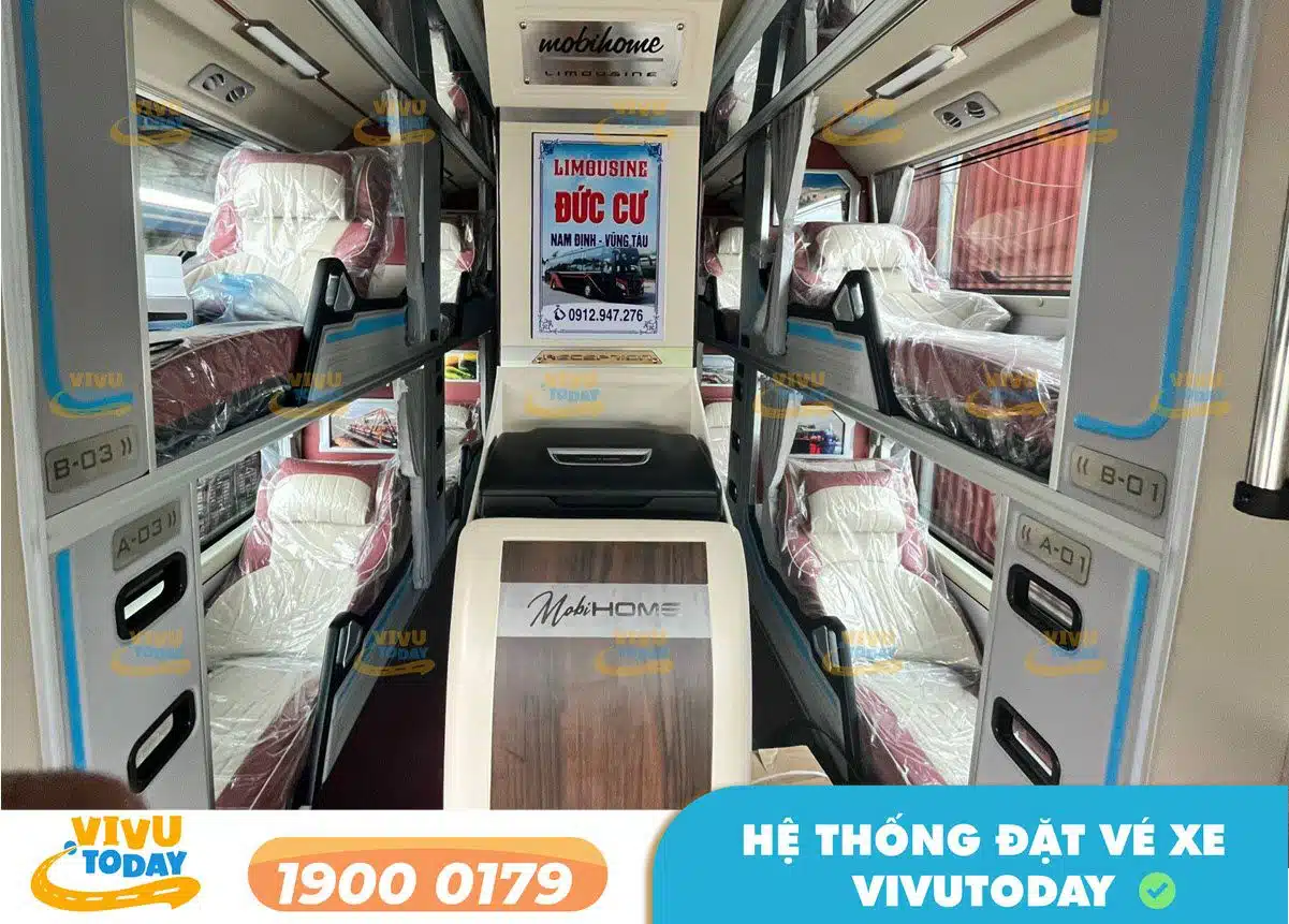 Nội thất xe giường phòng Limousine của xe Đức Cư