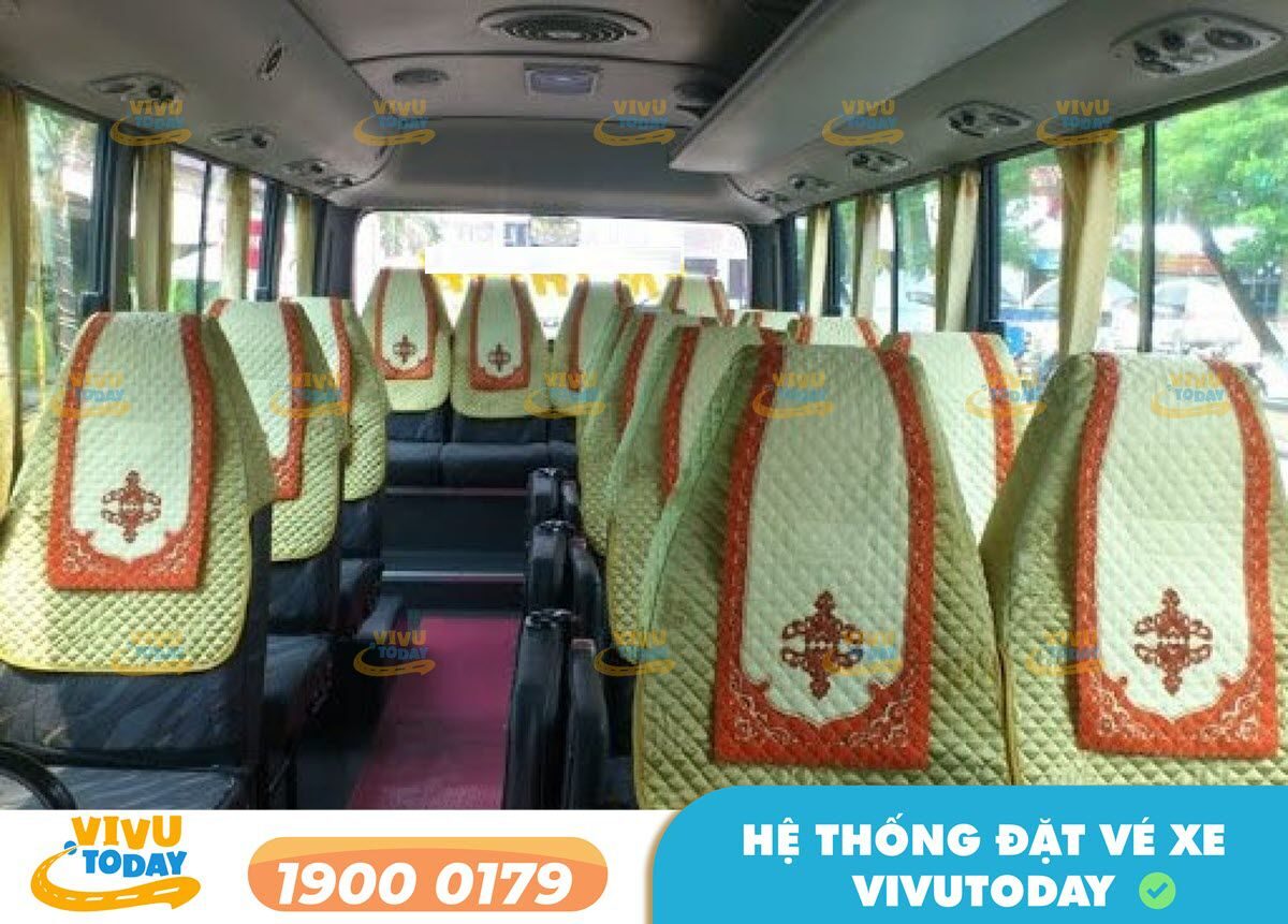 Nội thất xe ghế ngồi của nhà xe Dung Nghị tuyến Hà Nội - Lạng Sơn