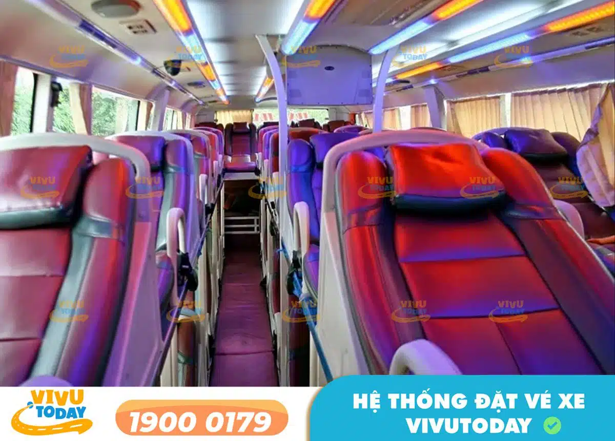 Nội thất xe giường nằm của nhà xe Dương Thanh Quỳ Hơp - Thái Nguyên