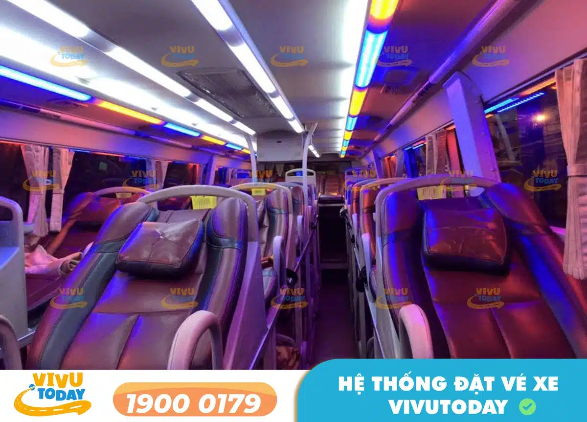 Nội thất xe giường nằm của xe Duyên Hà Sài Gòn - Gia Nghĩa Đắk Nông