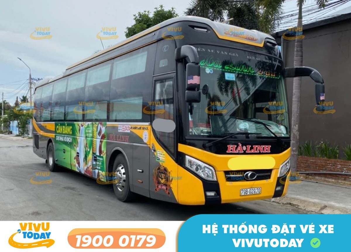 Xe khách Hà Linh chuyên tuyến Quy Nhơn - Bình Định đi Quảng Ngãi