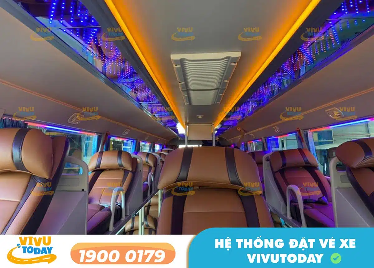Nội thất xe giường nằm của xe Hà Thì Quỳnh Phụ - Thái Bình