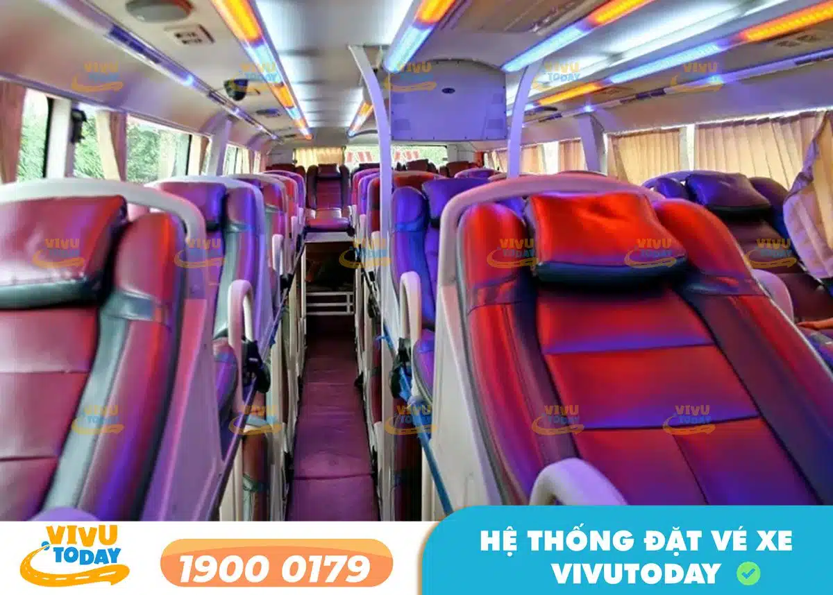 Nội thất xe giường nằm của xe Hải Đăng Bắc Giang - Quảng Ninh