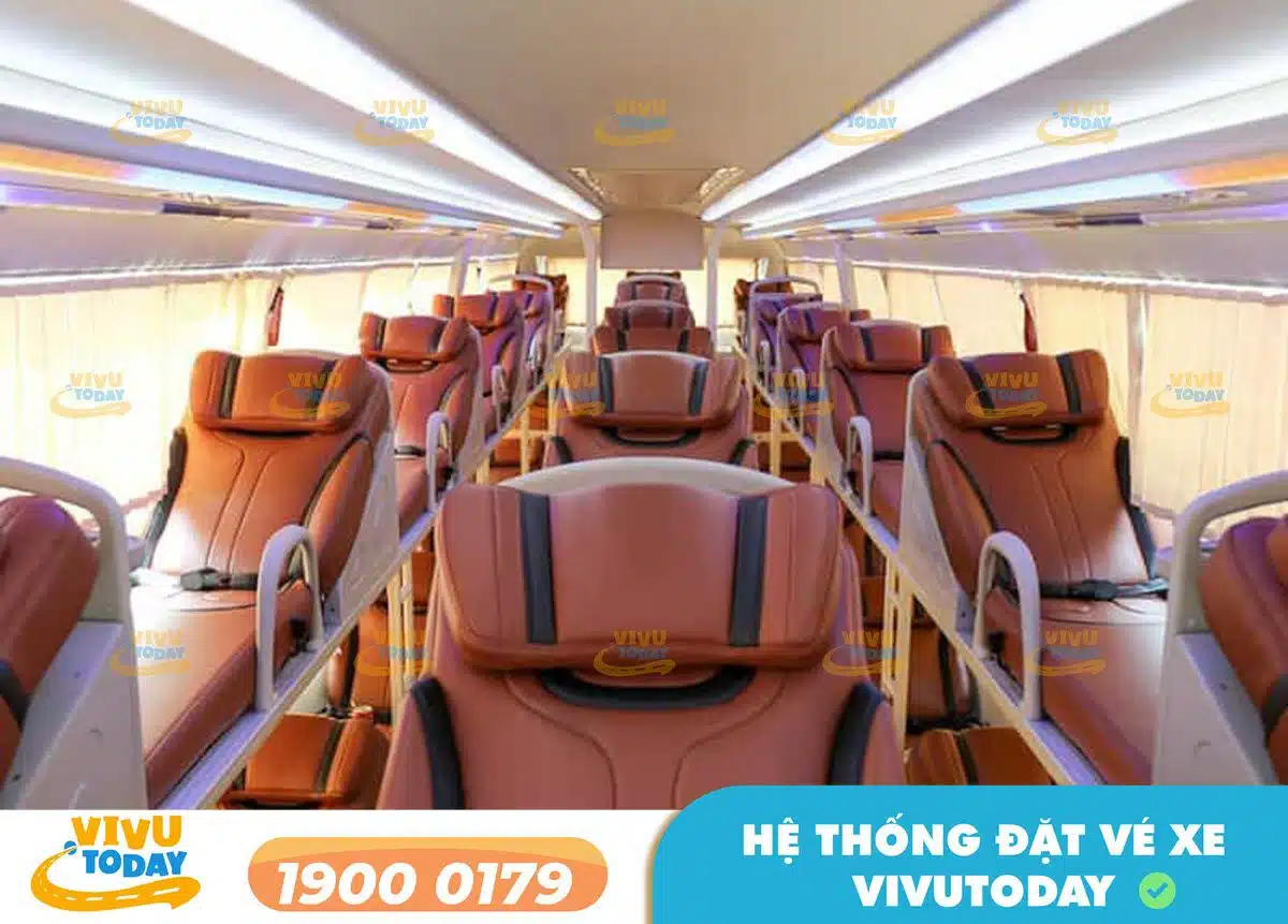 Nội thất xe giường nằm của xe Hạnh Thế Nam Định