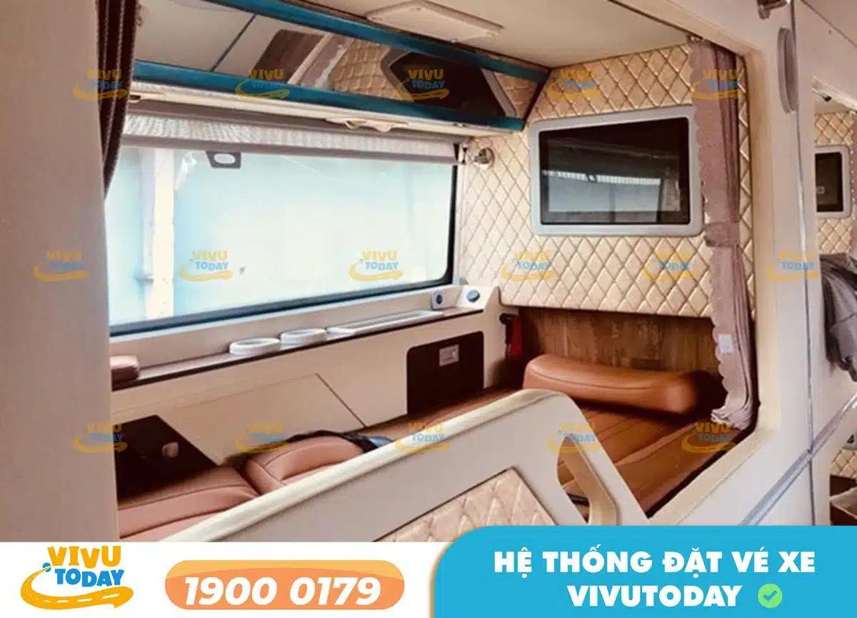 Nội thất xe giường phòng Limousine của xe Hoàng Dũng Quy Nhơn - Sài Gòn