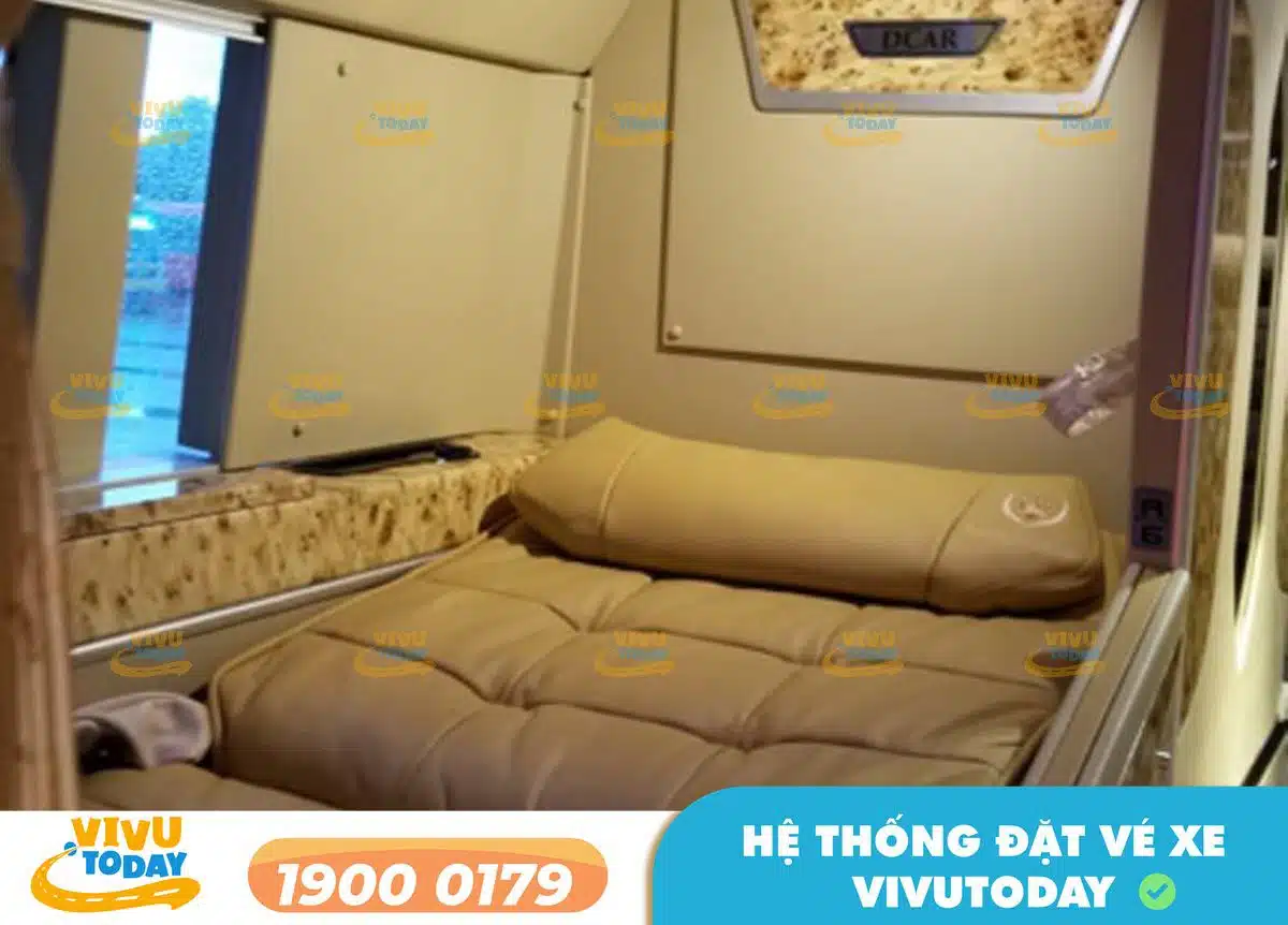 Nội thất xe giường Limousine 20 phòng của nhà xe Hoàng Tốt
