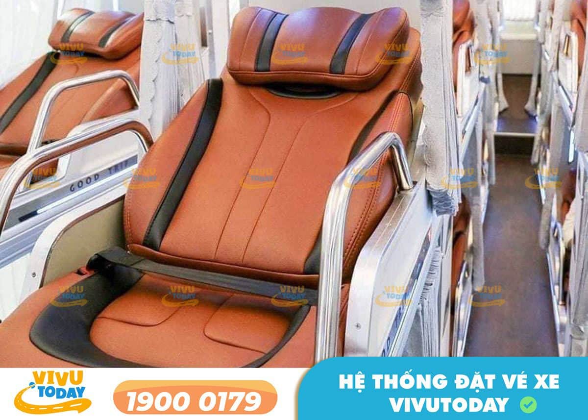 Nội thất xe giường 34 phòng của xe Hùng Ban Đà Lạt - Đà Nẵng