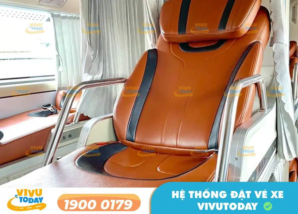 Nội thất xe giường Limousine 34 phòng của nhà xe Hưng Thịnh