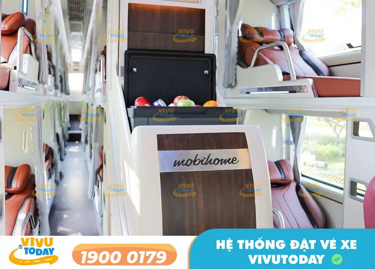 Nội thất xe giường Limousine 34 phòng của xe Kim Lý Đắk Nông