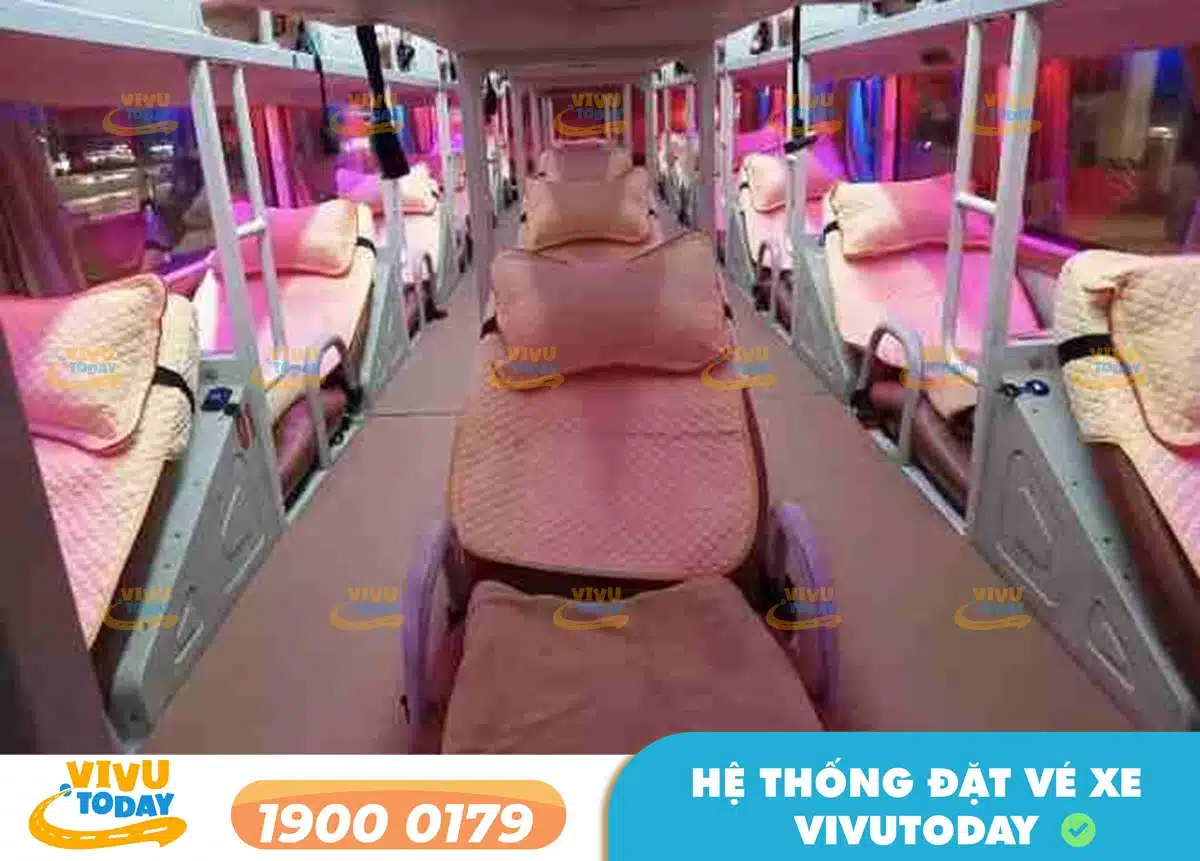 Nội thất xe giường nằm 44 chỗ của nhà xe Lan Vũ