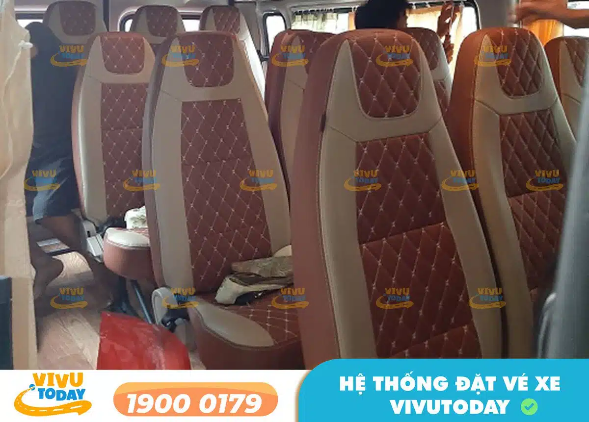 Nội thất xe ghế ngồi của xe Linh Yến Hải Dương - Hà Nội