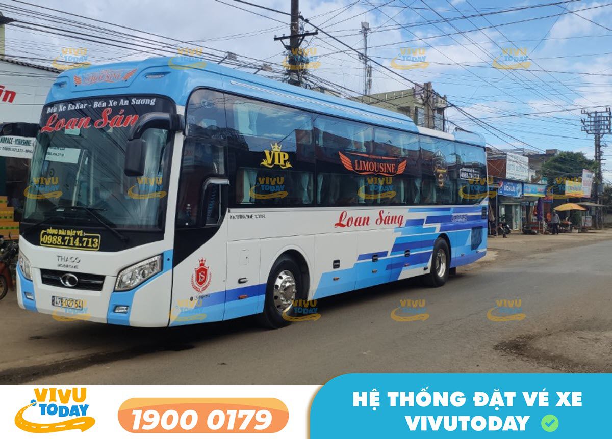 Nhà xe Loan Sáng từ bến xe An Sương đi Đắk Lắk